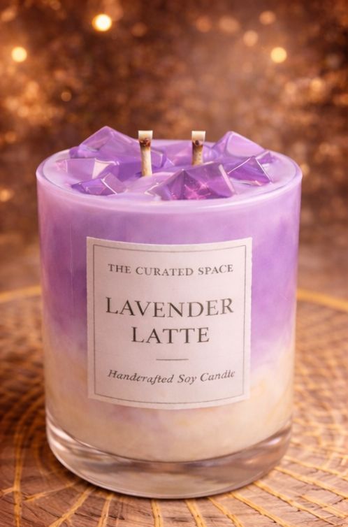 Lavender Latte candle